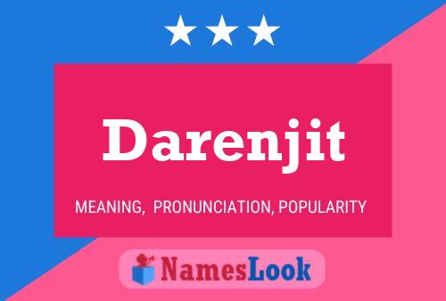 Darenjit Name Poster