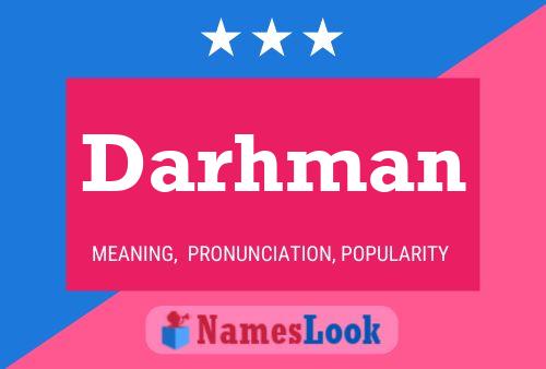 Darhman Name Poster