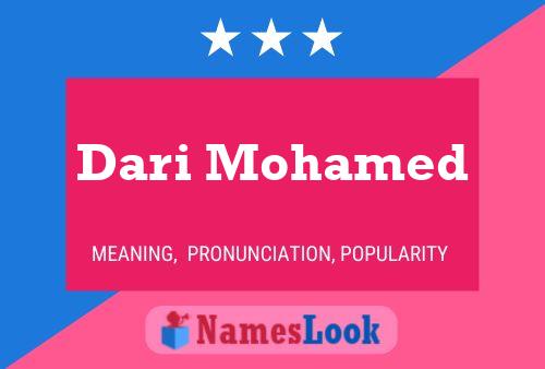 Dari Mohamed Name Poster