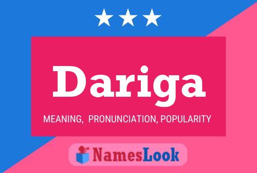 Dariga Name Poster