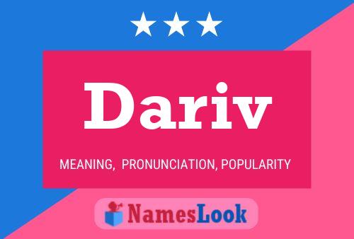 Dariv Name Poster