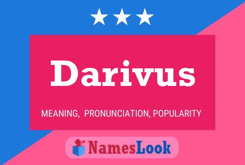 Darivus Name Poster