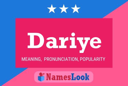 Dariye Name Poster