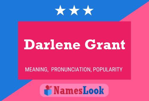 Darlene Grant Name Poster