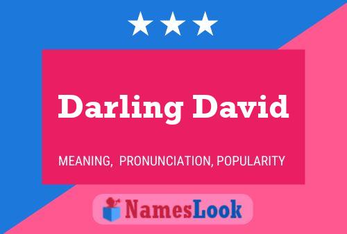 Darling David Name Poster