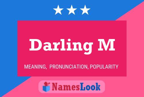 Darling M Name Poster