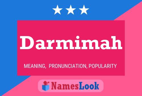 Darmimah Name Poster