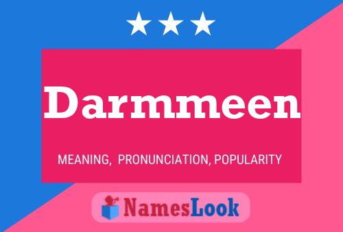 Darmmeen Name Poster