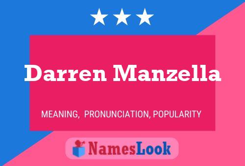 Darren Manzella Name Poster