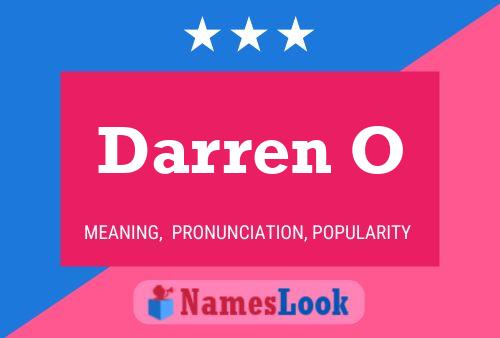 Darren O Name Poster