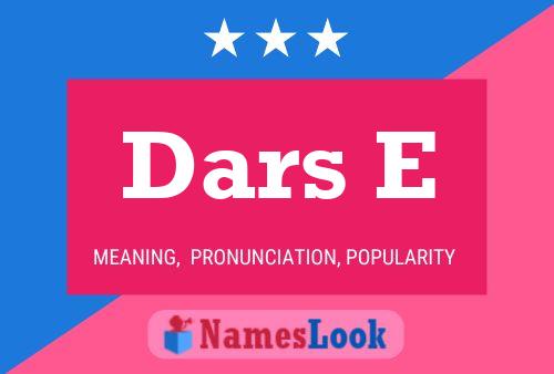 Dars E Name Poster