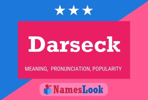 Darseck Name Poster