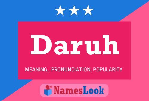 Daruh Name Poster