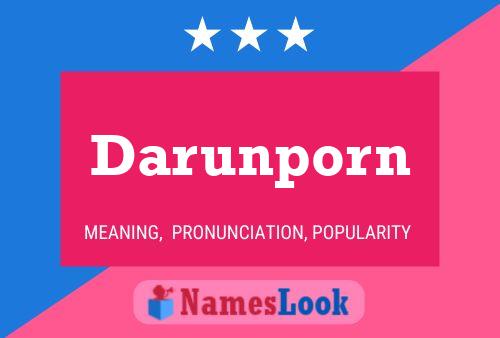 Darunporn Name Poster