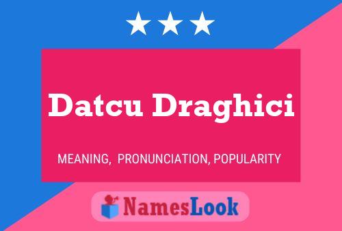 Datcu Draghici Name Poster