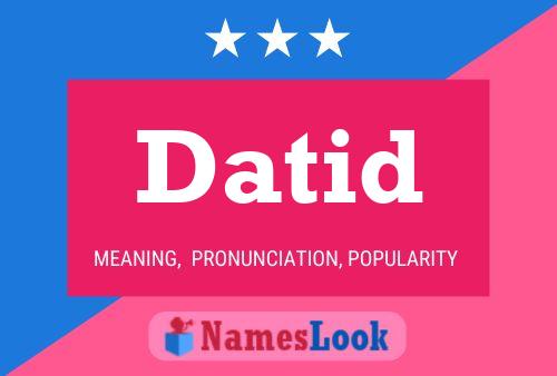 Datid Name Poster