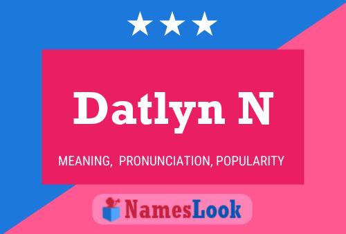 Datlyn N Name Poster