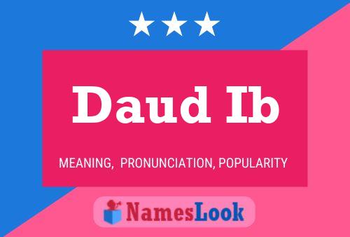 Daud Ib Name Poster