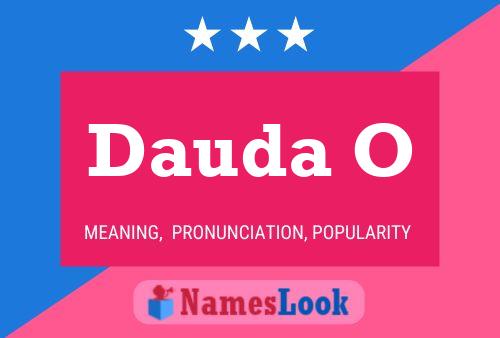 Dauda O Name Poster