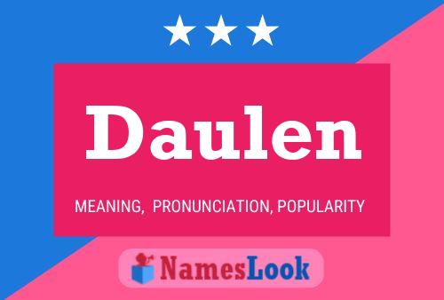 Daulen Name Poster