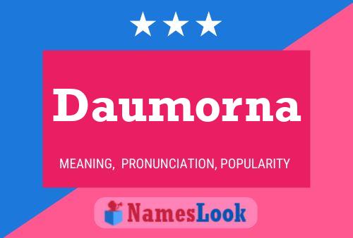 Daumorna Name Poster