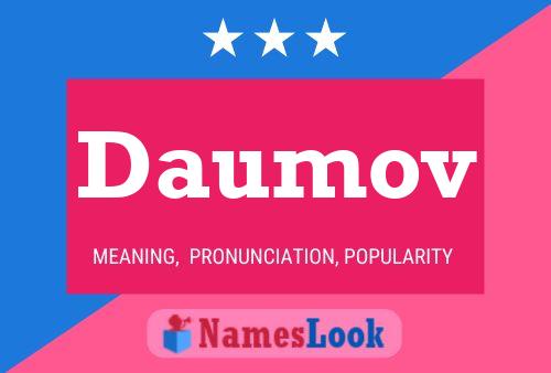 Daumov Name Poster