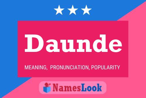 Daunde Name Poster