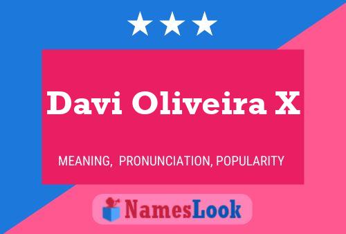 Davi Oliveira X Name Poster