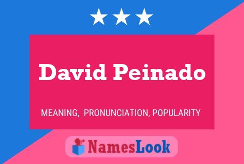 David Peinado Name Poster