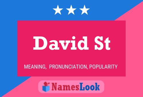 David St Name Poster