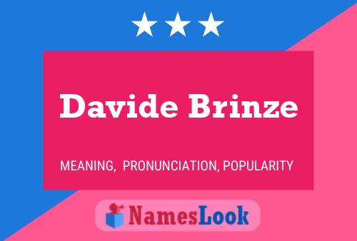 Davide Brinze Name Poster