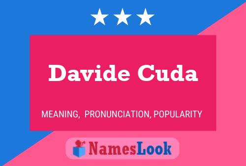 Davide Cuda Name Poster