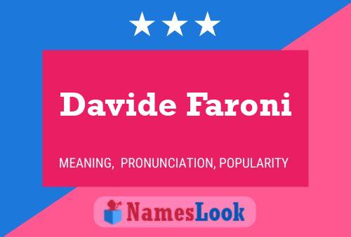 Davide Faroni Name Poster