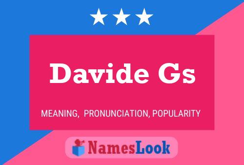 Davide Gs Name Poster