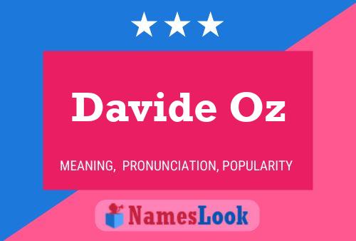 Davide Oz Name Poster