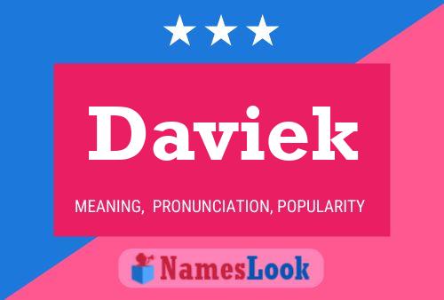 Daviek Name Poster