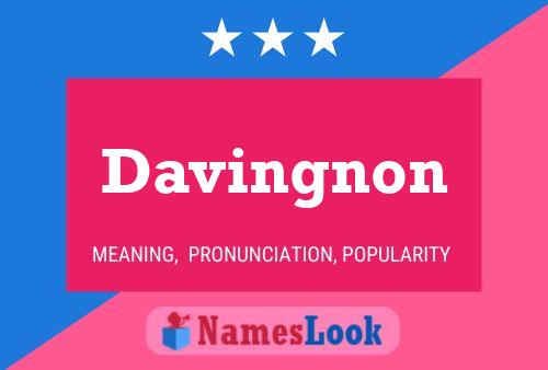 Davingnon Name Poster