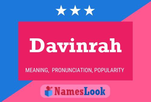 Davinrah Name Poster