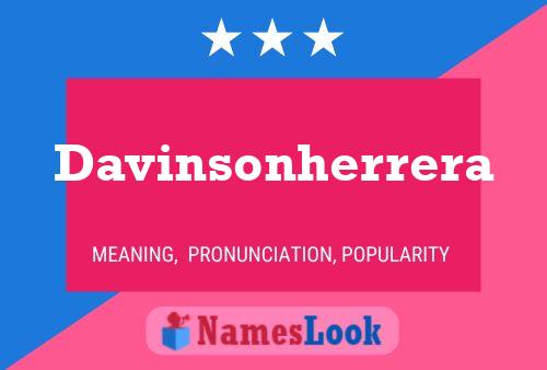 Davinsonherrera Name Poster