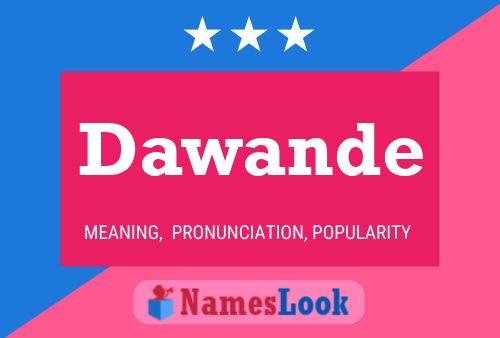 Dawande Name Poster