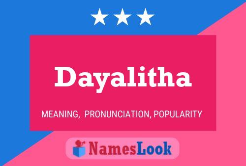 Dayalitha Name Poster