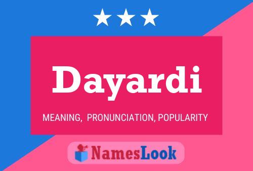 Dayardi Name Poster