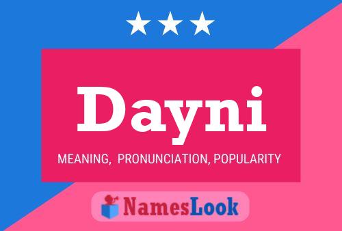 Dayni Name Poster