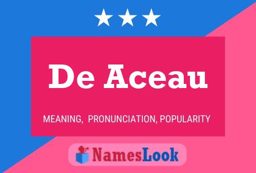 De Aceau Name Poster