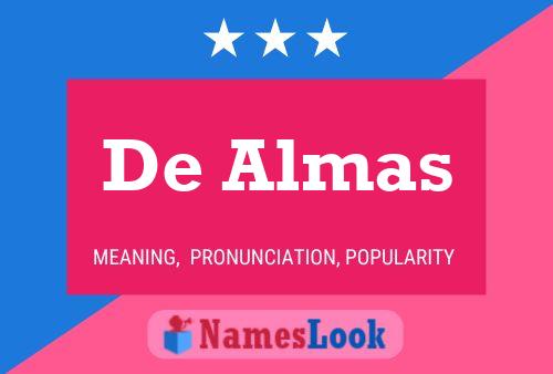 De Almas Name Poster