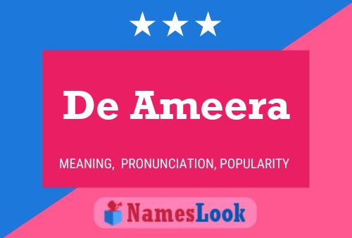 De Ameera Name Poster