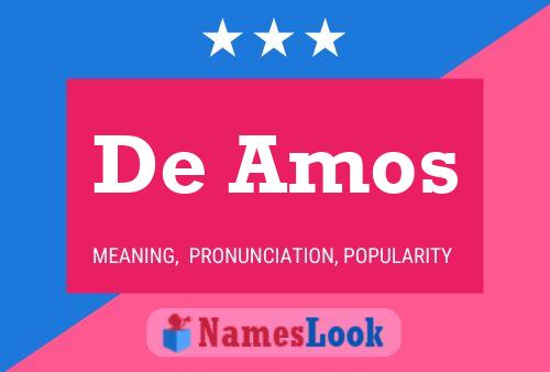 De Amos Name Poster