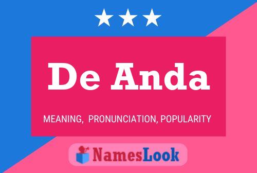 De Anda Name Poster