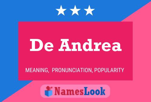 De Andrea Name Poster