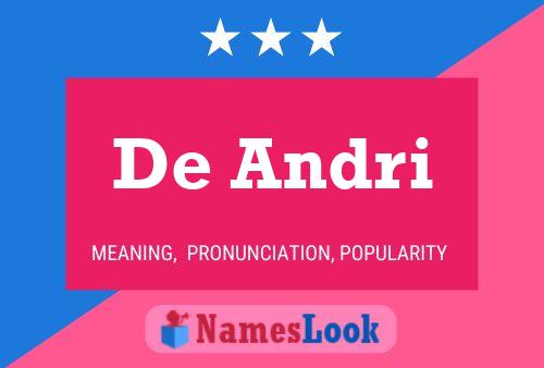 De Andri Name Poster